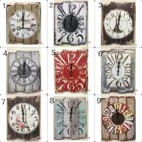在飛比找Yahoo!奇摩拍賣優惠-復古時鐘 13款 LOFT工業風時鐘 掛鐘壁鐘 仿舊數字時鐘