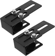 iplusmile 1 Pair Luggage Rack Buckle Third Car Door Edge Protector Vehicle Bracket Mounts LED Light Bar Fixing Clip Trailer Light Bar Light Bar Mounting Brackets Cars Off Carbon Steel Black