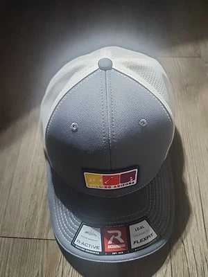 Richardson Hat Cap L/XL FLEX FIT WHITE AND GRAY COLOR with Building Arizona Logo
