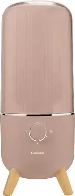 Stylish Taupe Ultrasonic Humidifier with Long Runtime & Visible Cool Mist