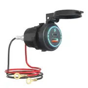 Car Charger Cigarette Lighter Socket USB Type-C Charging Power Outlet Adapter
