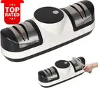 Electric Knife Sharpener with 3 Speed Setting Diamond Sharpening System Compact