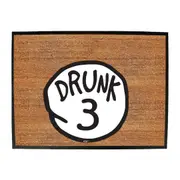 Alcohol Drunk 3 - Funny Novelty Doormat Man Cave Floor mat