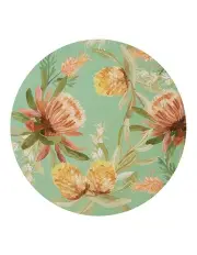 [Madras Link] Moama Round Placemat Set of 4 in Green