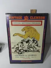 Clemson Tigers Official Souvenir Program 2019 Calender 12 Frame Ready Prints