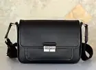 MICHAEL KORS BRADSHAW MEDIUM FLAP POCKET CROSSBODY BAG BLACK/SILVER