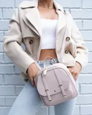 [Belle & Bloom] Camila Leather Backpack - Dusty Pink