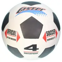 在飛比找樂天市場購物網優惠-CASTER 4號足球 (橡膠五角黑格)/一個入(定250)