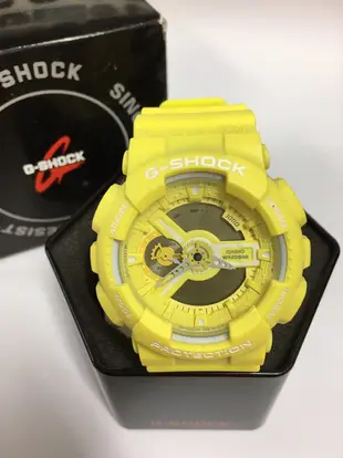 【HOMIEZ】CASIO G-SHOCK GA110BC-9A【GA110BC-9A】黃 手錶
