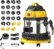 Walnut Sand DE-Carbon Cleaner HTS558 Engine Intake Valve Cleaner Valvetronic System Walnut Powder Sand Carbon Deposit Cleaning Tool Car Walnut Blaster Cleaner With 23pcs Car Model Adapters 110V/220V