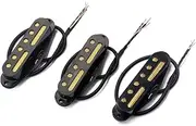 Alnicov Guitar Pickup，Guitar Single Coil Pickup Set，SSS Standard，for Strat Squier Electric Guitar, Black