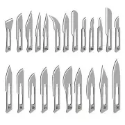 50 PCS SURGICAL STERILE SCALPEL HANDLE BLADES #15 SURGICAL BLADES