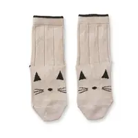 在飛比找蝦皮購物優惠-全新丹麥品牌LIEWOOD純棉女童短襪-粉色貓咪款（尺寸約1