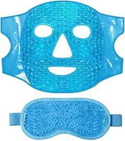 2Pack Gel Beads Face & Eye Masks Kit Hot/Cold Mask Cooling Ice/Heat Facial Eye Pack Therapy