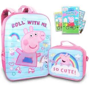 預購👍正版空運👍美國代購  Peppa Pig 粉紅豬小妹 佩佩豬 兒童後背包 兒童書包 包包 便當袋 餐袋