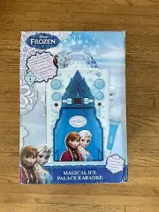 NEW Disney Frozen Magical Ice Palace Flashing Disco Ball Karaoke Microphone CD