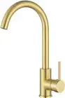 WELS Kitchen Mixer Tap 360° Swivel Basin Spout Laundry Sink Faucet Brushed Gold