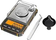 Xunweiad Electronic Digital Scale Portable Mini Scale Precision Professional Pocket Scale 50G Calibration Weights Tare Function