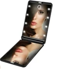 Mirror For Makeup Touch Screen 8 LED Lights Ultra Thin Compact For Purse Or Gift