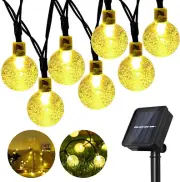 Solar String Lights Outdoor Waterproof, 50 LED 23 FT , Crystal Globe Lights with