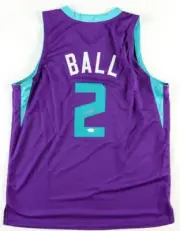 Lamelo Ball Autographed Hornets #2 Rookie Jersey with COA JSA AUTHENTICATION
