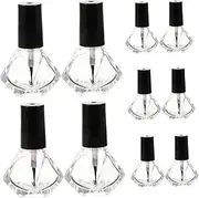 10pcs Empty Nail Polish Bottles with Brush Refillable Containers for Nail Design Lightweight and Leak for DIY Beauty Applications