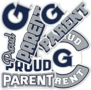 Desert Cactus Georgetown University Hoyas GU Sticker Vinyl Decal Laptop Water Bottle Car Scrapbook (Proud Parent Sheet Version B)