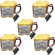 5X BR-2/3AGCT4A 6V PLC Battery For FANUC A98L-0031-0025 CNC Mahine + Black Plug