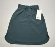NWT! Lululemon Sz 2 On The Fly Sea Steel Stretch HR 19" Travel Skirt W8897S NEW!