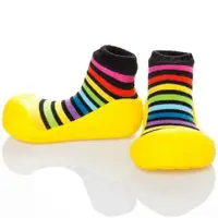 在飛比找ETMall東森購物網優惠-韓國Attipas快樂學步鞋-彩虹黃底