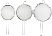 GRIRIW Stainless Steel Colander Mesh Strainer Flour Sieve Home Kitchen Accessory Easy to Clean Compact and Light
