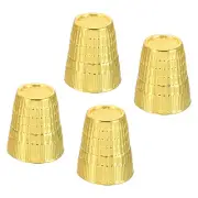 4Pcs Metal Sewing Thimbles, Sewing Thimble Finger Protector, Golden