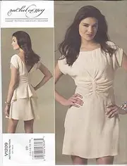 [VOGUE PATTERNS] V1209 Misses' Dress, Size AAX (4-6-8-10)