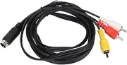 9 Pin Sound Cable, 5.9ft Video Composite Cord, Male to Male Sound Cable for TV AV Receiver Monitor