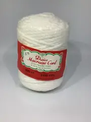 Vintage Darice Macrame Cord NOS 6mm 300 Ft White