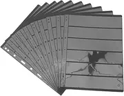 STOBOK 10pcs Stamp Collection Coin Collectors Pages paper Sleeves Stamp Album Stockbook Pocket Stamp Collectors Coins Page Holder Stamp Collectors Page Pvc Photo Album Storage Rack