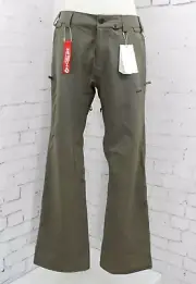 Volcom Freakin Snow Chino Shell Snowboard Pants Mens Extra Large XL Dark Teak
