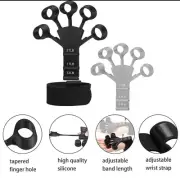 Grip Strength Trainer Hand Grip Strengthener for Therapy Relieve Pain Black