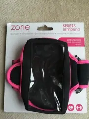 New Women's Zone Training Arm Band for iPhone 4/4S & 5/5S Pink and Black