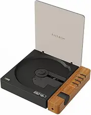syitren R300 CD Player Portable Bluetooth Desktop Retro CD Players for Home,Without Speakers, Rechargeble Battery Small Compact Vintage CD Player,SPDIF Out,Brown