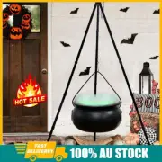 Halloween Decor Outdoor Large Witches Cauldron on Tripod with Light Yard Decor