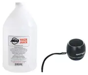 American DJ ADJ Haze Fluid Juice Liquid Gallon + Portable Bluetooth Speaker