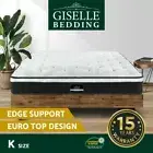 21CM Premium KING Mattress Size 7 Zone Pocket Spring Foam Euro Top Medium Firm