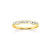 9ct Gold Diamond Pave Set Band