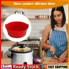 Silicone Slow Cooker Liner Divider Crock-pot Cooking Soup Pot Kitchen Tool (Red)