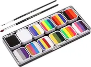 12 Face Paint Palette for Boys and Girls Non-Toxic Safe Makeup Pigment for Birthday Party Face Painting