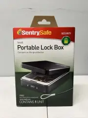 SentrySafe Small Portable Combinational Lock Box - Black - New