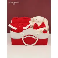 在飛比找ETMall東森購物網優惠-modomoma初生滿月周歲嬰兒禮盒