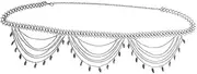 [VANZACK] Adjustable Belly Chain Leaf Charm Body Jewelry Fashion Waist Chain for Women for Christmas