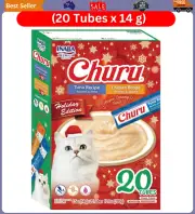 INABA Churu Holiday Edition Tuna & Chicken Cat Treats Variety Box 20 Tubes x 14g